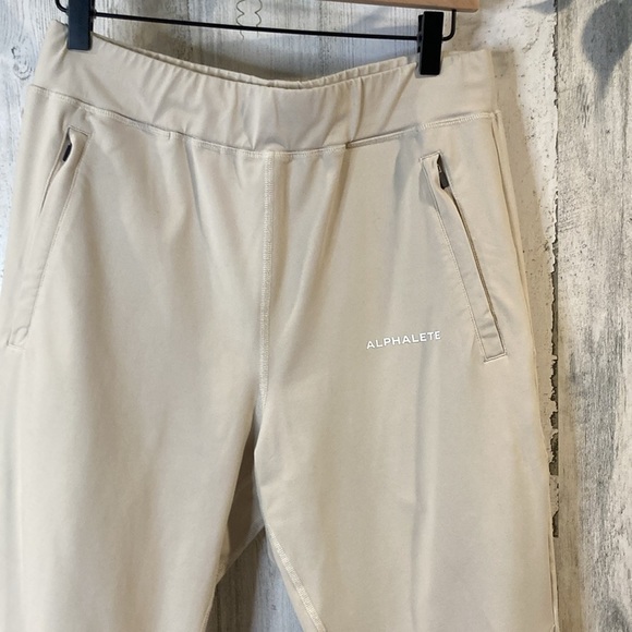 Alphalete Tan Joggers Learn More Dream More Be More - Picture 2 of 11